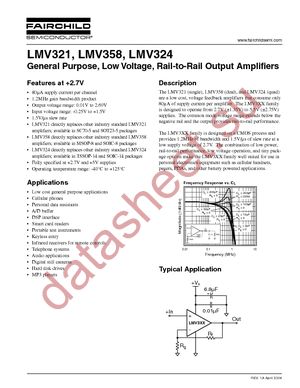 LMV321AS5X datasheet  